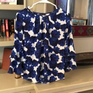 Banana Republic Blue flower blouse